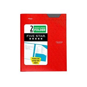New 3 Five Star 2-Pocket Folder